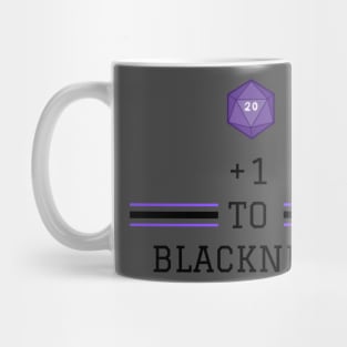 +1 To Blackness Variant Text Mug